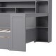 preview thumbnail 35 of 34, Twin Size Wooden Daybed Platform Bed with Recessed Desk Storage Shelves and 2 Drawers Under Bed for Compact Spaces, Bedroom