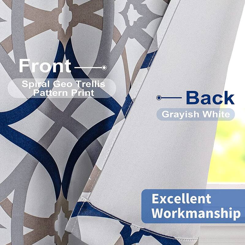 DriftAway Alexander Spiral Geo Trellis Pattern 3 Pieces Kitchen Set