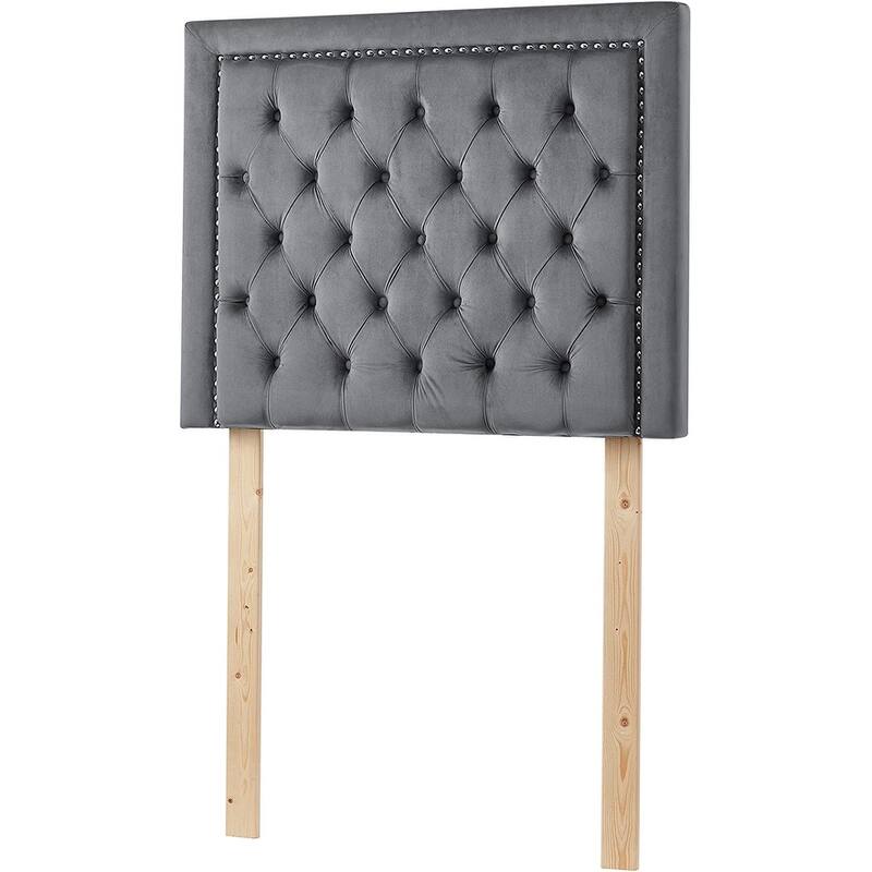 Tavira Allure® College Dorm Headboard with Legs - Tufted Rivet by DormCo