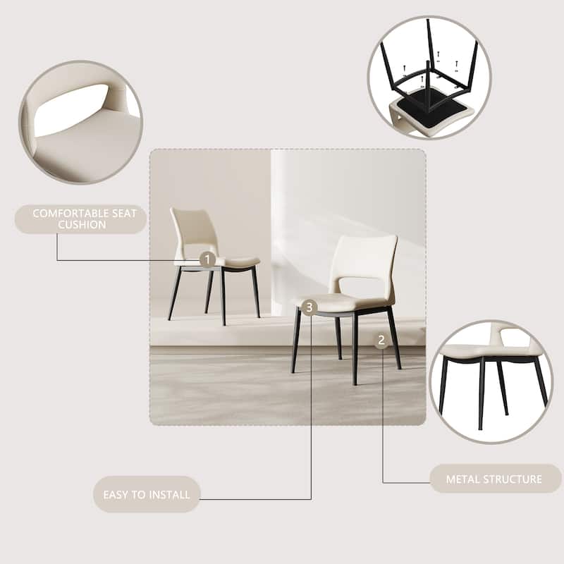 Upholstery Dining Chairs Set of 2