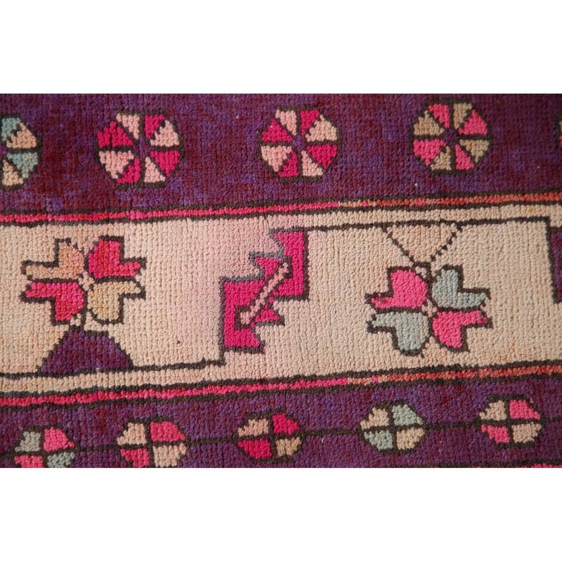 Ardebil Persian Runner Rug Hand-knotted Vintage Wool Carpet - 4'2" x 9'9"
