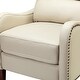 preview thumbnail 158 of 166, Brigida Multifunctional Modern Genuine Leather Nailhead Trim Recliner with Adjustable Footrest Set of 2 by HULALA HOME