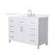 Option White / White Quartz Top / Brushed Nickel Hardware