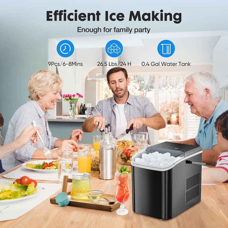 12lbs Small Portable Home Use Ice Maker