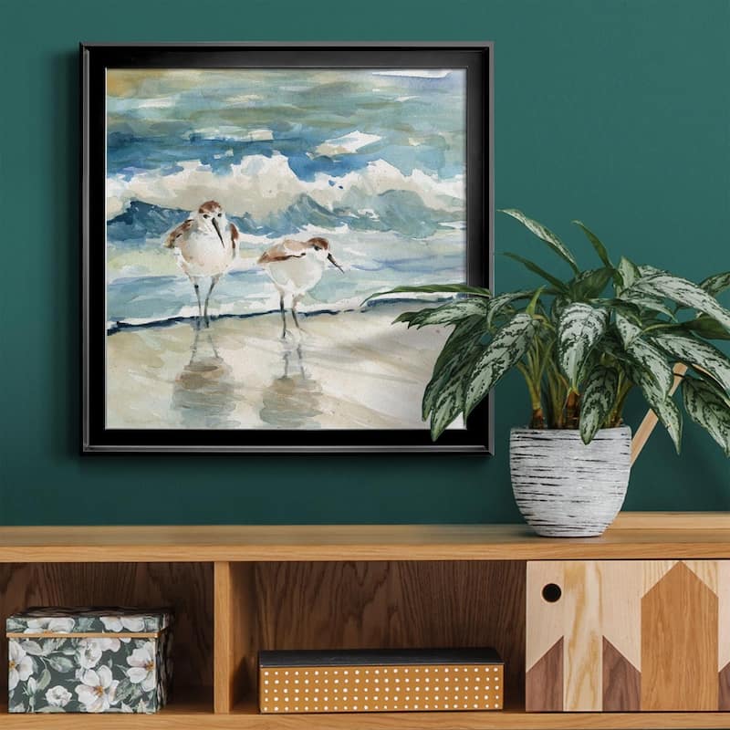 Beach Birds-Premium Framed Canvas - Ready to Hang