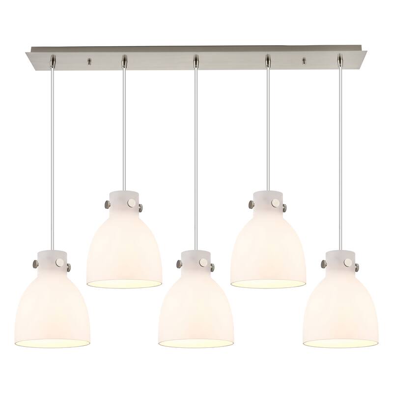 Innovations Lighting Newton Bell - 5 Light 8" Cord Hung Linear Pendant