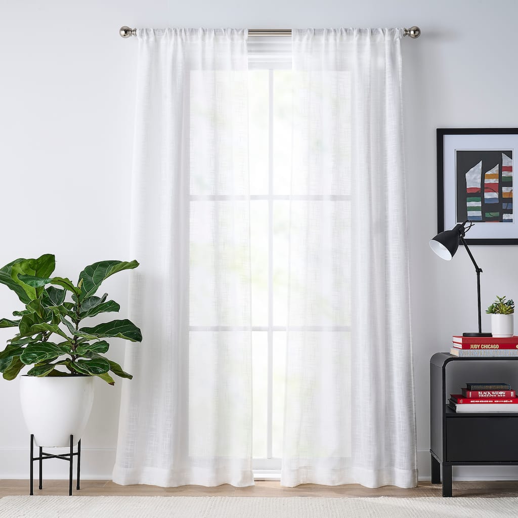 Tommy Hilfiger Blake Poletop Window Curtain Panel Pair