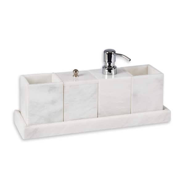 slide 1 of 1, Atticus Bath Set in White
