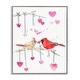 preview thumbnail 15 of 23, Stupell Be Mine Cardinals Framed Giclee Art Design By Melissa Hyatt 11 x 14 - Grey