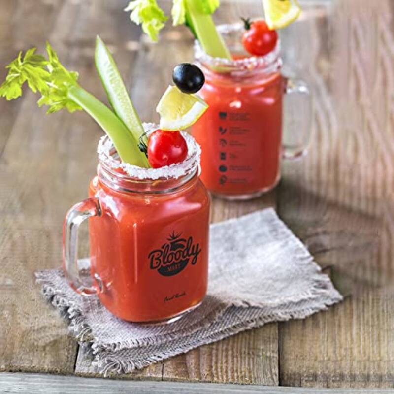 Final Touch Bloody Mary Mason Jar Mugs Set