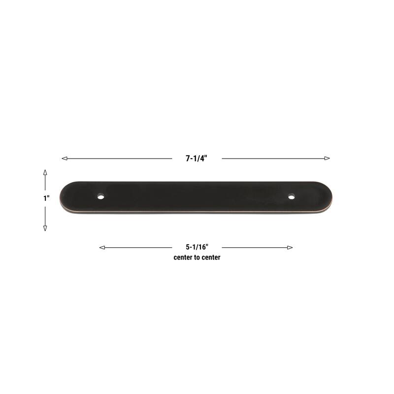 GlideRite 7-1/4 in. Rounded Backplate 5-1/16 in. Center to Center, 7343-128