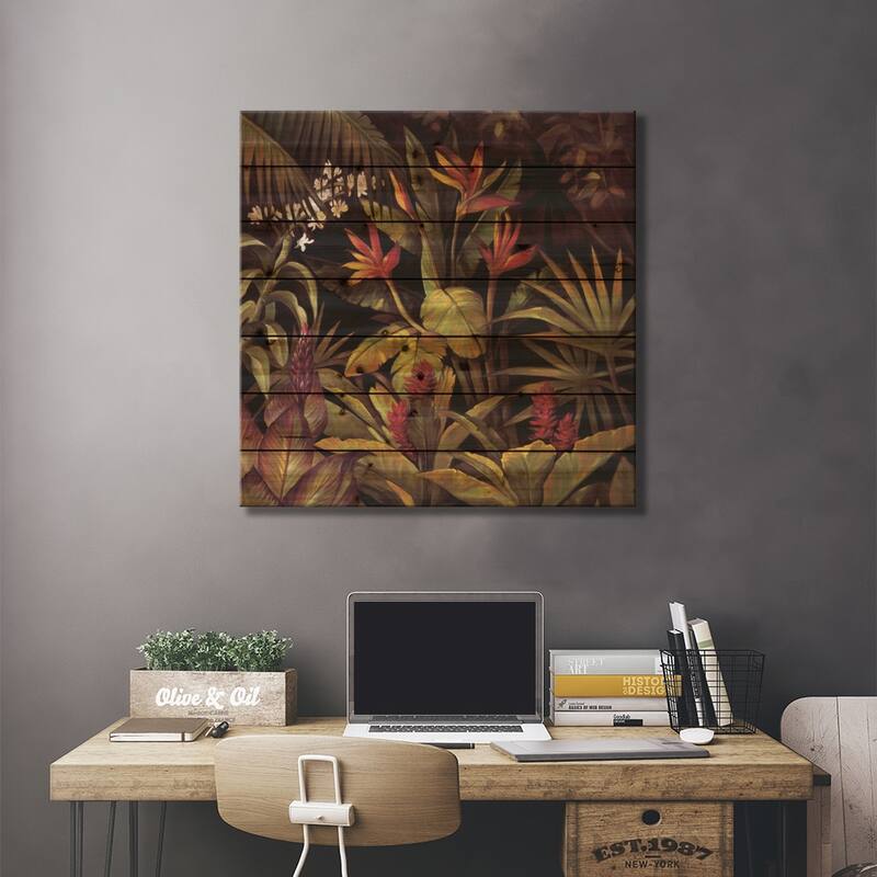 Seminyak I Print On Wood by Rodolfo Jimenez - Multi-Color