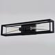 preview thumbnail 10 of 9, Milton 2-Light 24 in. Black Wall Sconce, Cage Shade, Dimmable, LED Compatible, Bathroom Vanity Lighting Fixture