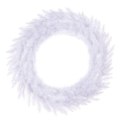 Vickerman 48" Sparkle White Spruce Artificial Christmas Wreath, Unlit - Sparkle White