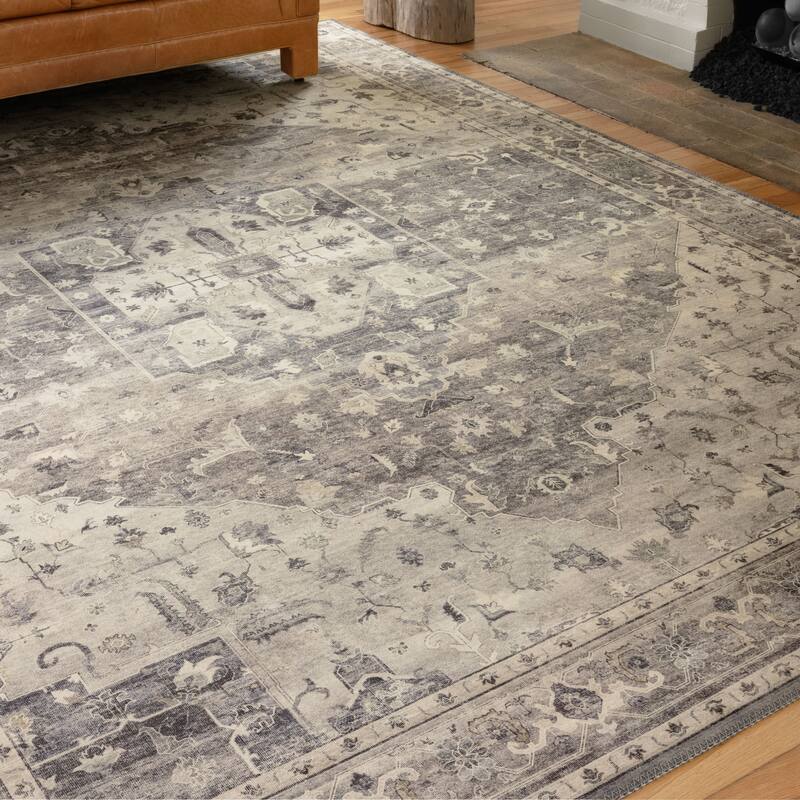 Alexander Home Venetian Printed Distressed Area Rug