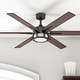 preview thumbnail 1 of 12, Honeywell Kaliza LED 6-blade 56-inch Espresso Bronze Ceiling Fan with Remote