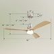 preview thumbnail 9 of 86, Sofucor 48/52 Inch Ceiling Fan with Light, Solid Wood Blades for Living Room, Bedroom,Smart Optional