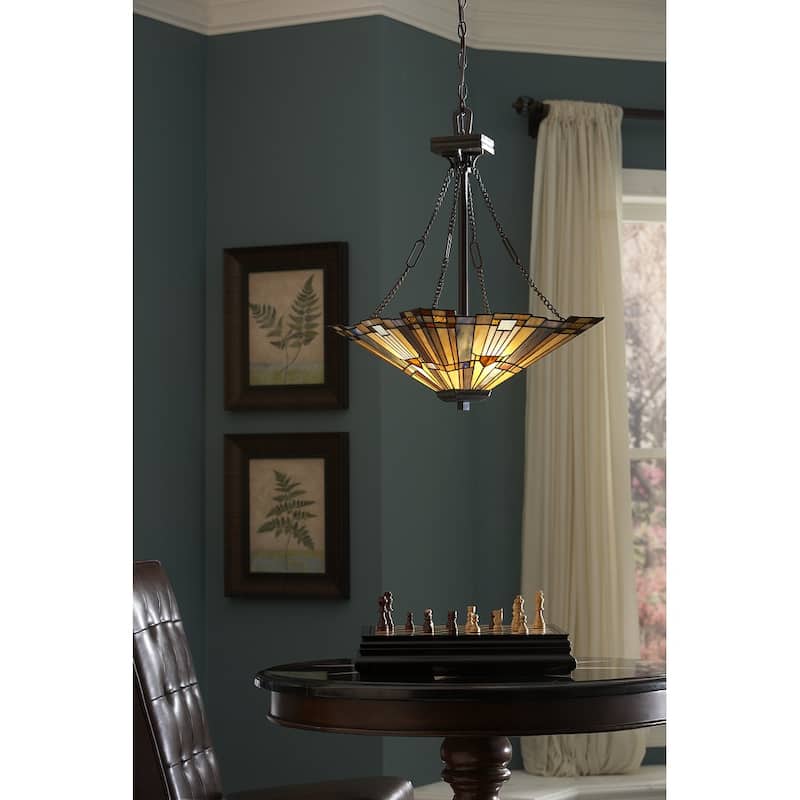 Inglenook 3-Light Pendant in Valiant Bronze - Valiant Bronze