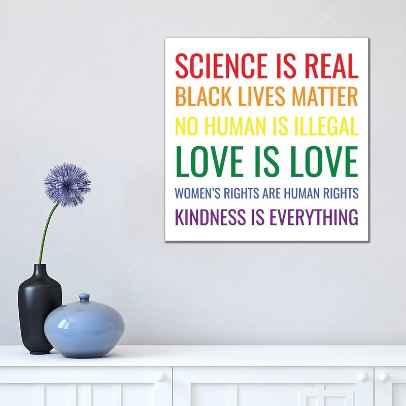 iCanvas "Kindness is Everything II" by 5by5collective Canvas Print - 18x18x1.5