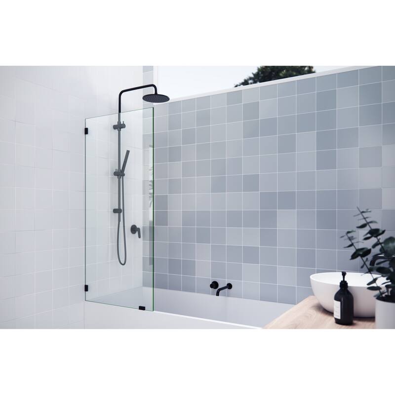 Glass Warehouse GW-BF-28 Vela 58-1/4" High x 28" Wide Shower Screen