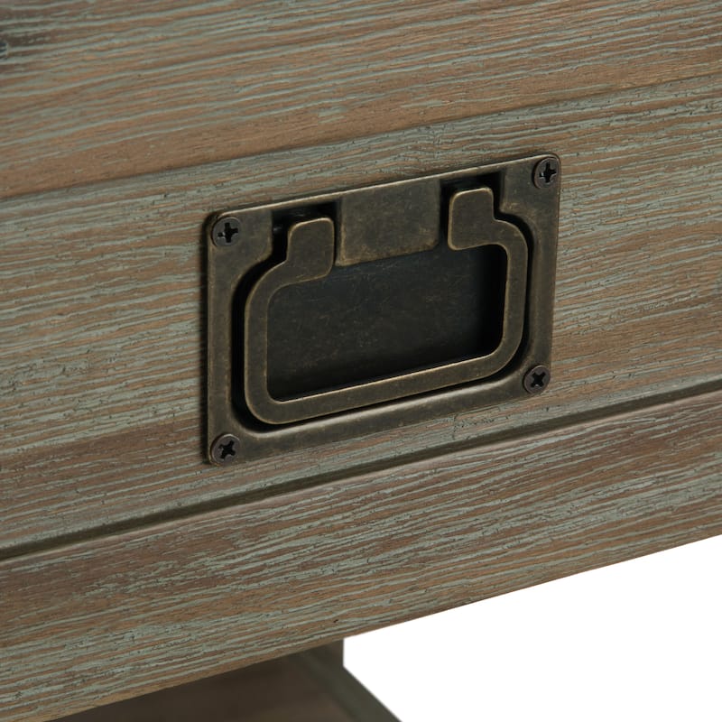 WYNDENHALL Garret SOLID ACACIA WOOD 22 inch Wide Square Rustic End Side Table - 22"W x 22" D x 22" H