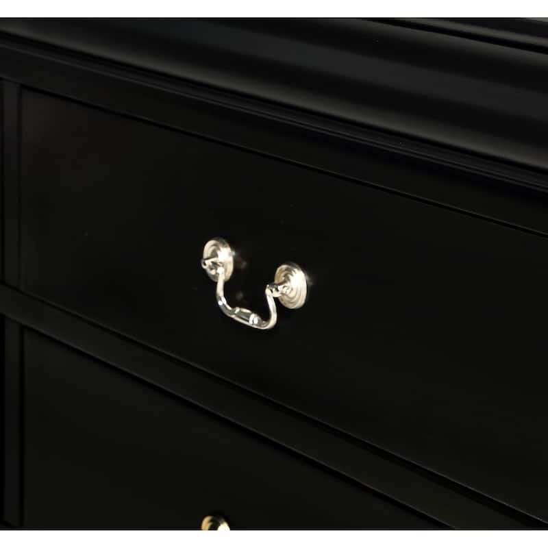 Lillie Black Sleigh Bed