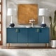 preview thumbnail 2 of 11, Lifestorey Tabaria Four Door Sideboard Midnight Blue