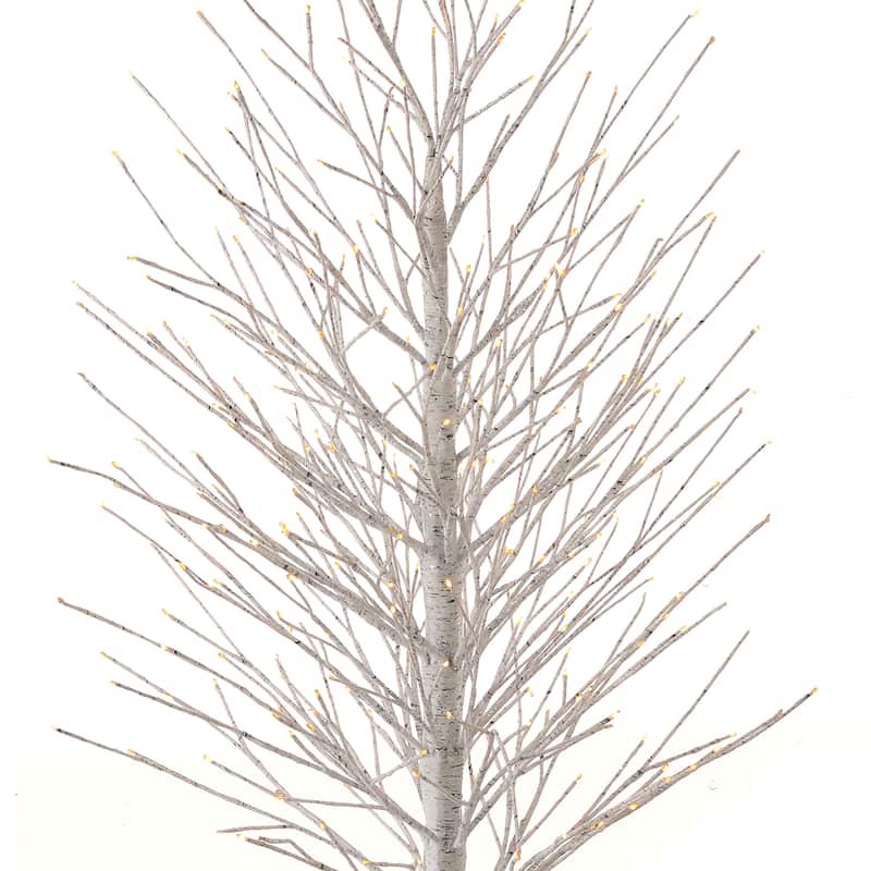 48" Led Birch Tree