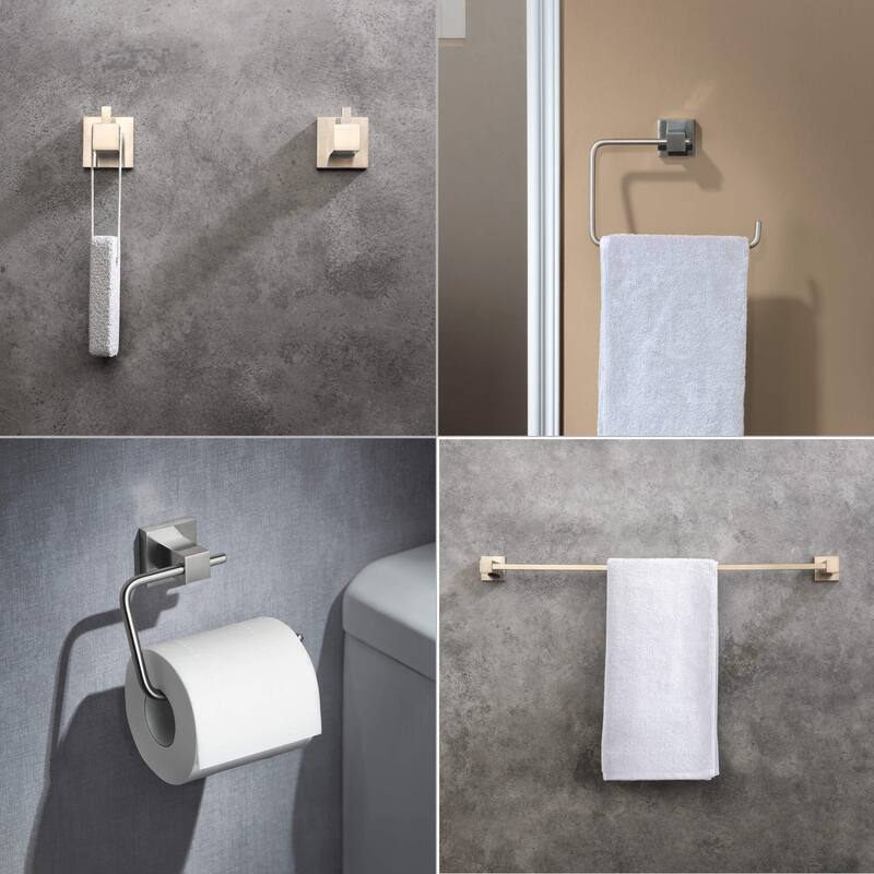 Cube 5-Piece Bathroom Hardware Set