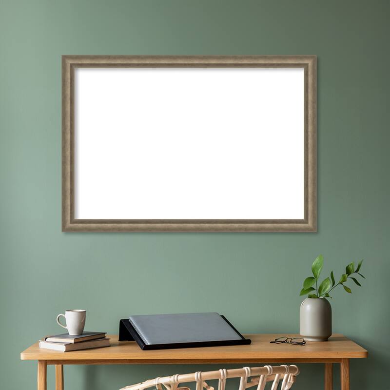 Amanti Art Angled Bronze Framed Dry Erase Magnetic Board