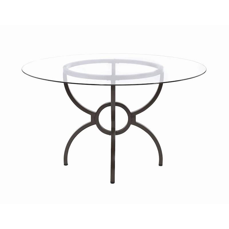 Brendelle Gunmetal Dining Table Base