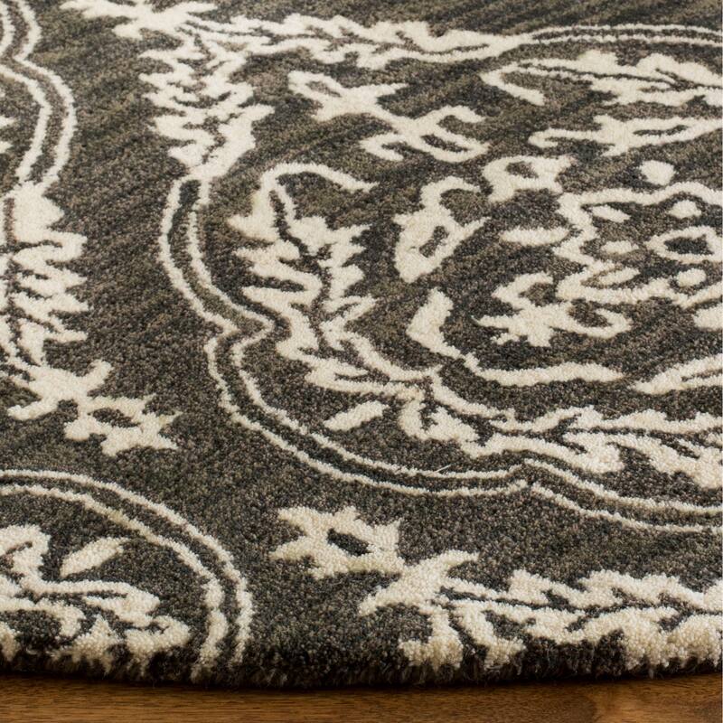 SAFAVIEH Handmade Blossom Iwona Modern Floral Wool Rug