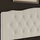 CraftPorch 2 Piece Bedroom Set in Transitional Linen Button Tufted Upholstered Bed