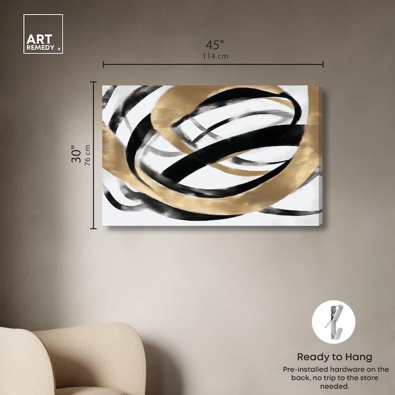 Loops of Luxury I Canvas by Art Remedy, Gallery Wrapped