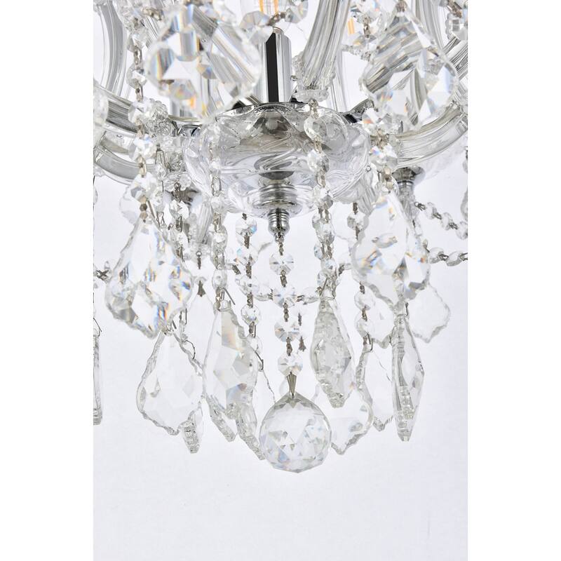 Fleur Illumination Collection Chandelier D:26in H:26in Lt:9 Chrome Finish