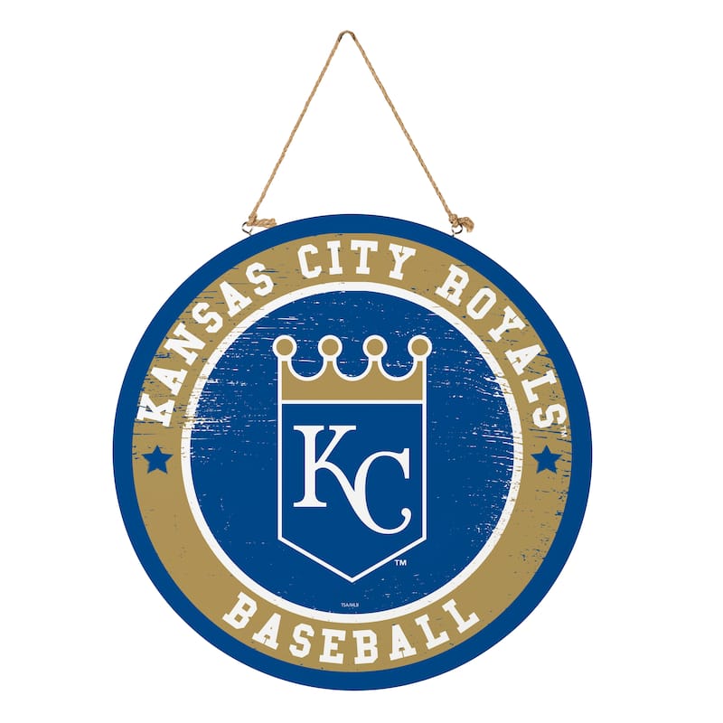 Kansas City Royals Wooden Door Decor Wall Sign - Multi-Color - 18 x 18