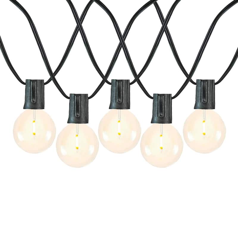 Novelty Lights 25 Feet G40 LED Hanging Patio Outdoor String Lights - Small