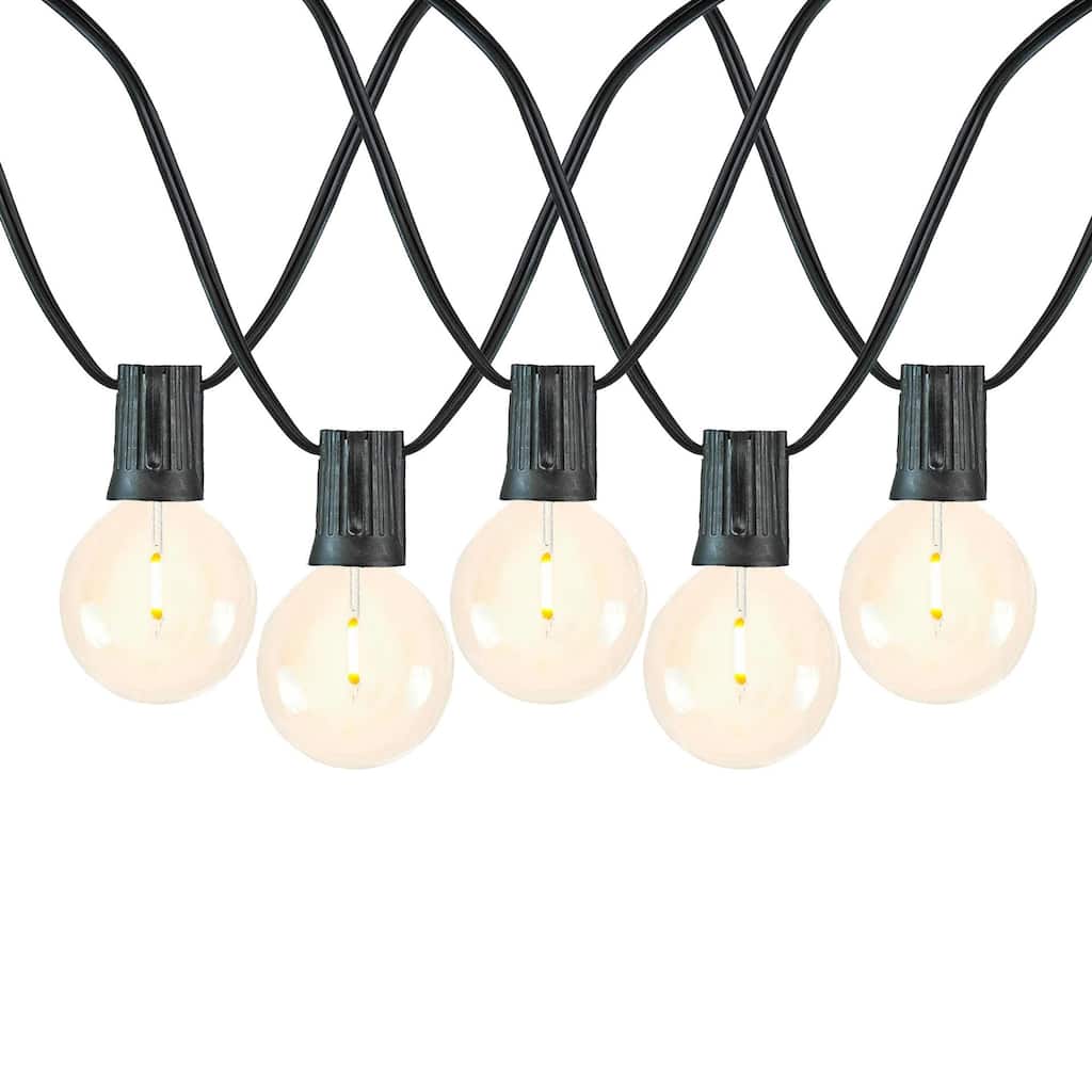 Novelty Lights 25 Feet G50 LED Hanging Patio Outdoor String Lights - Small