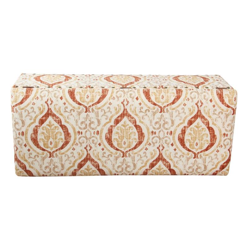 Copper Grove Muscari Upholstered Storage Bench with Nailhead Trim