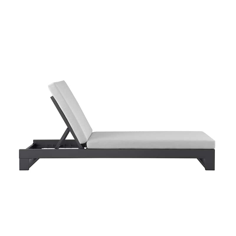 KOVA Minimalist Aluminum Outdoor Chaise Lounge (Set of 2)