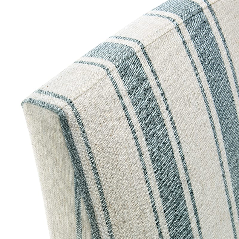 Tessera Striped Slipcovered Dining Side Chair
