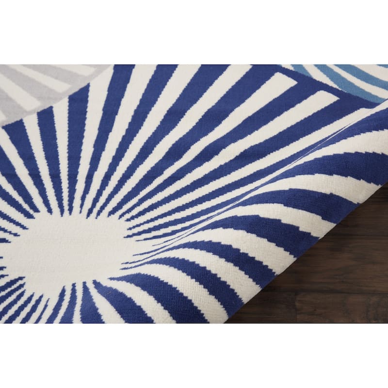 Lofiz Power Loomed Geometric Modern Durable Area Rug By HomeRoots