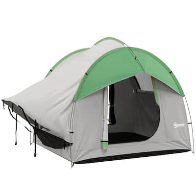 Outsunny SUV Tent, 2000mm Waterproof Truck Tent with 3 Doors and Mesh Window