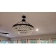Celeste Glass Crystal Black Chandelier, semi flush or hang by chain 2 of 2 uploaded by a customer
