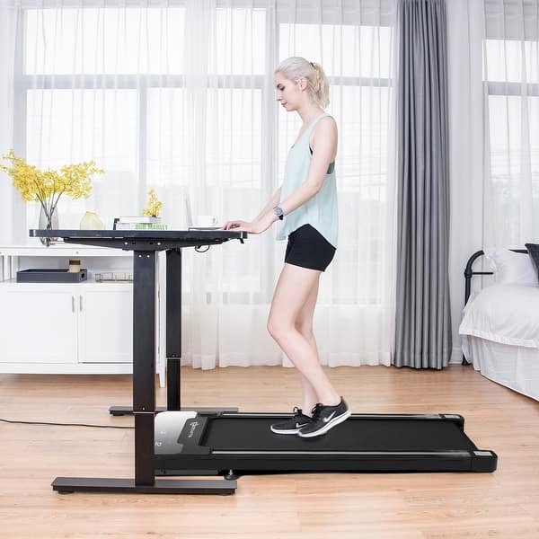 Shop Goplus 1hp Under Desk Walking Treadmill Jogging Exercise