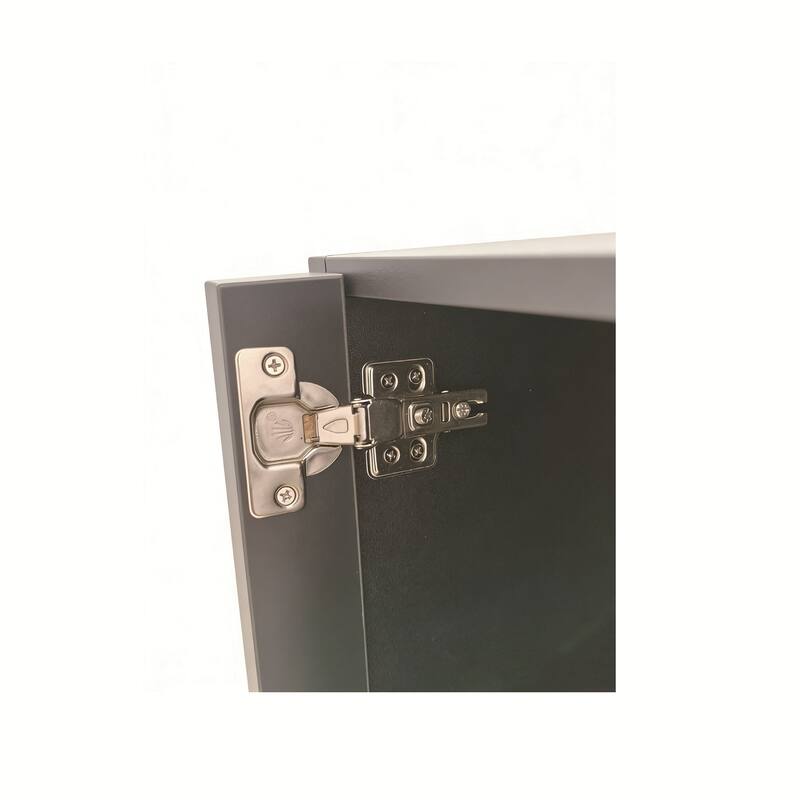 Double-door four-layer cabinet-style storage cabinet,display cabinet,wine cabinet,with remote-controlled lights,adjustable feet