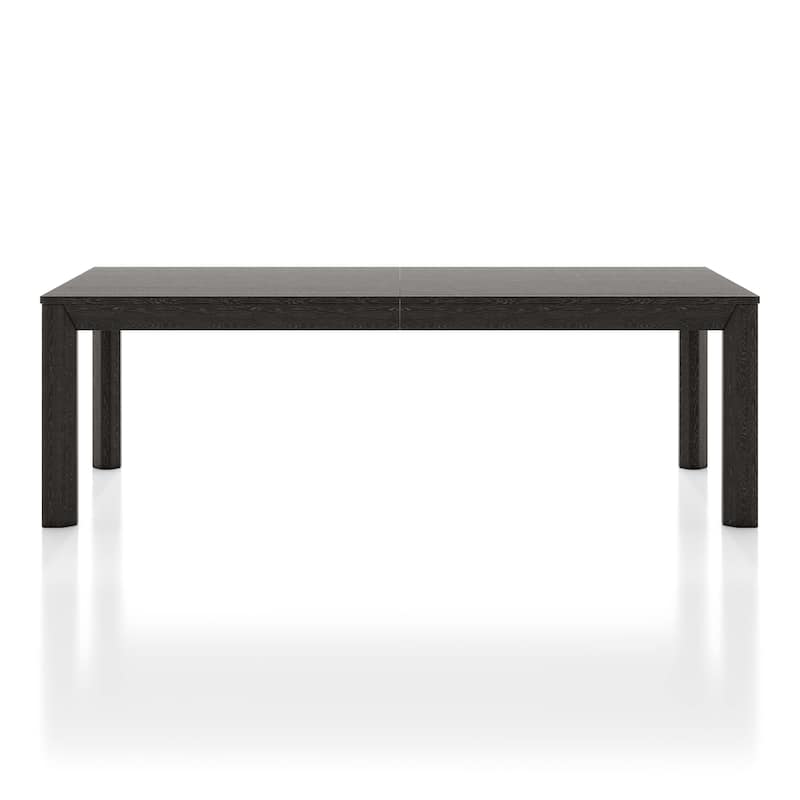 Furniture of America Durem Modern 118-inch Solid Wood Extendable Dining Table with Leaf
