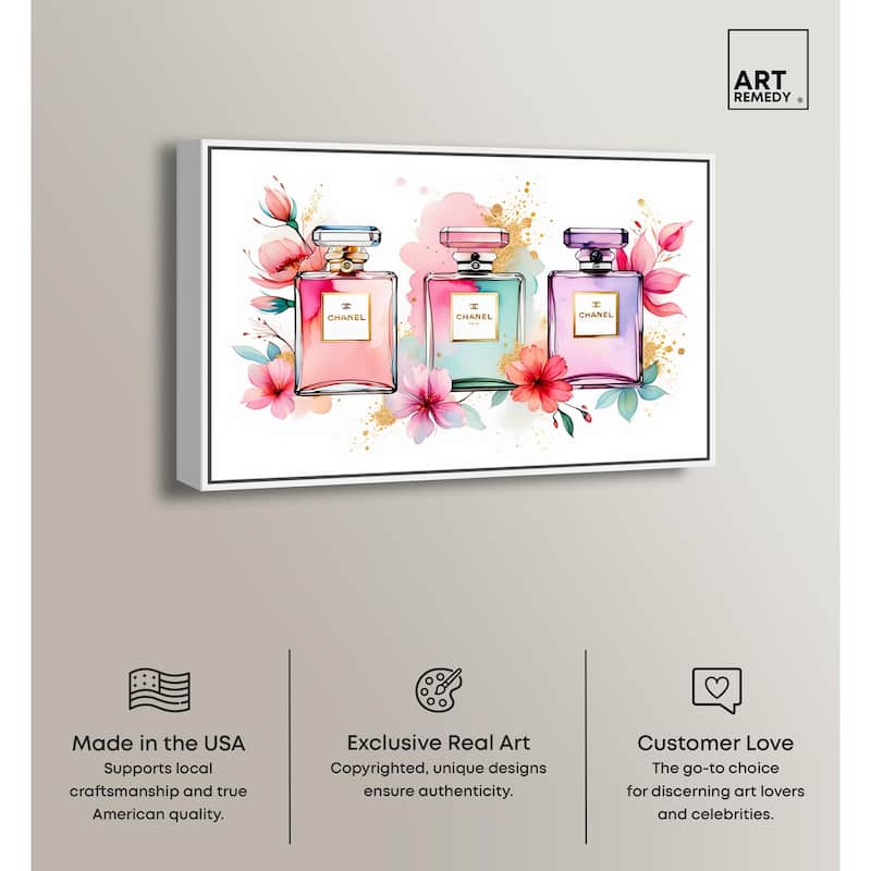 Trio of Fragrance Canvas by Art Remedy