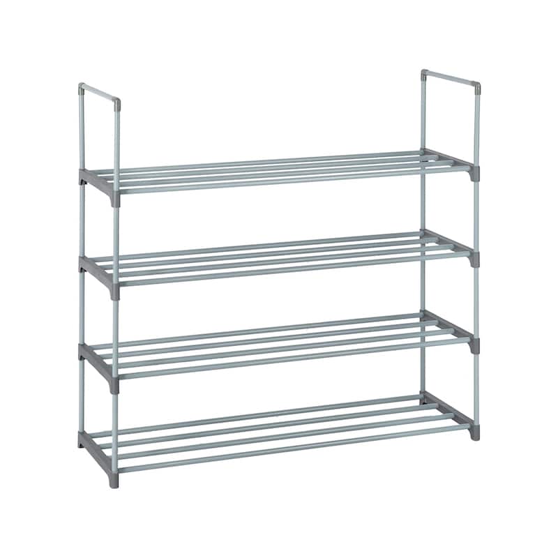 Metal Tower Shoe Rack Shelf Storage Organizer For Entryway, Hallway