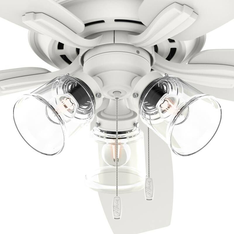 Hunter 60" Dondra Ceiling Fan with LED Light Kit and Pull Chain, Formal, Transitional